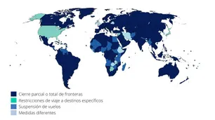 Un mundo paralizado: el 100% de los destinos mundiales sigue aplicando restricciones