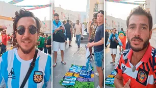 Argentinos en Qatar venden la camiseta de Maradona y Messi para mantener los gastos