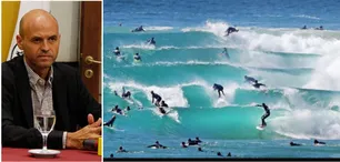 Guillermo Dietrich vacaciona haciendo surf en Australia mientras lo investiga la Justicia