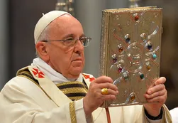 Francisco celebró la misa crismal del Jueves Santo