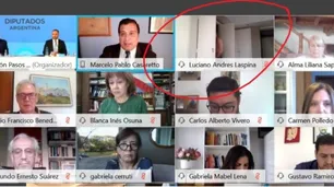 En pleno debate, un diputado dejó la cámara prendida mientras se cambiaba