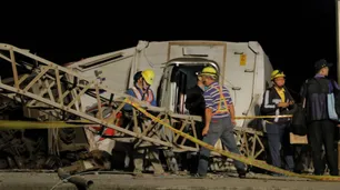 Taiwán: descarriló un tren y murieron 18 personas