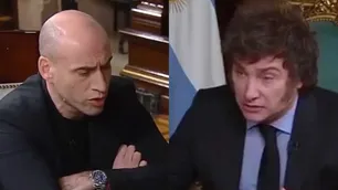 Javier Milei hablaba de Inteligencia Artificial, pero Esteban Trebucq se aburrió y cambió de tema: "¿Hablaste alguna vez con Messi?"