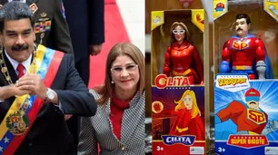 "Súper Bigote" y "Cilita", los muñecos inspirados en Nicolás Maduro y su mujer