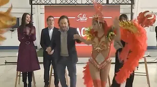 El llamativo baile de Gustavo Sáenz tras anunciar vuelos directos entre Salta y Río de Janeiro
