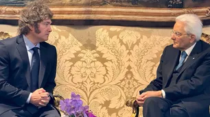 Milei se reunió en Roma con el presidente italiano Mattarella y con Giorgia Meloni
