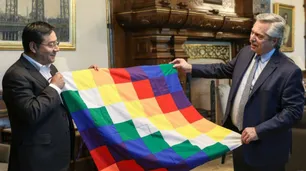 El candidato presidencial de Evo visitó la Rosada y pidió "ayuda" a Alberto Fernández