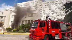 Se incendió el subsuelo del Hospital Militar y evacuaron a decenas de personas