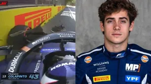Franco Colapinto chocó su Williams en la primera práctica de la Fórmula 1 en Bakú: "Lo siento, chicos"