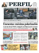 La tapa del Diario Perfil de este domingo 7 de julio