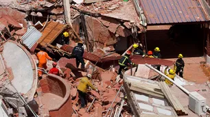 Hotel Dubrovnik: mientras el operativo de rescate estuvo suspendido por el temporal, revelaron el video del momento del derrumbe
