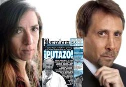 Feinmann enfureció con la revista Barcelona por la tapa del Papa "putazo"