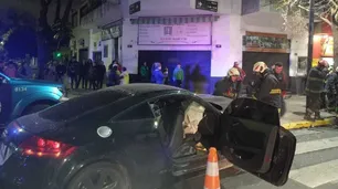 El trapero Kaleb Di Masi, descontrolado: chocó a una moto, quiso escaparse, e impactó contra un auto