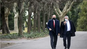 Alberto Fernández encabezó un acto en Santa Fe junto a Omar Perotti, quien cuestionó las retenciones