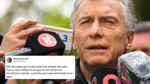 Mauricio Macri pidió disculpas al periodista de C5N y se excusó: "Fue un acto reflejo"