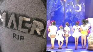"Macri descansa en paz": repudian una obra de teatro infantil por usar lápidas contra el expresidente