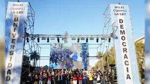 "Señores jueces, que Milei cumpla la ley": la protesta universitaria se mueve a Tribunales
