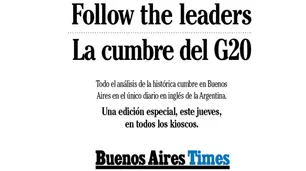 Por el G20, este jueves sale una edición especial del BATimes
