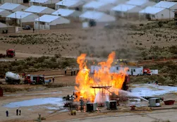 El incendio de un pozo petrolero en Neuquén seguirá "varios días"