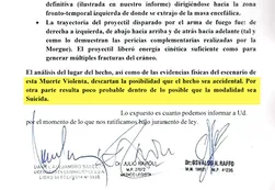 Denuncian que se hizo circular una pericia falsa para “embarrar” la cancha