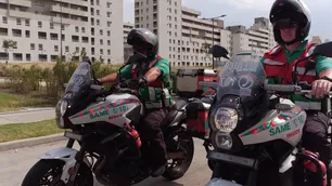 El SAME sumó el servicio de médicos en moto para atender emergencias en la Ciudad de Buenos Aires
