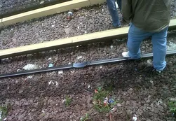 Se "fundieron" las vías del tren Mitre
