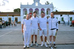 Luján celebró la historia del tenis argentino con una recreación del primer partido del país