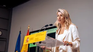 Con Milei en Madrid, la vicepresidenta de España lo acusó de autoritario y de "difundir odio"