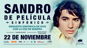 Llega "Sandro de Película Sinfónico" al Luna Park