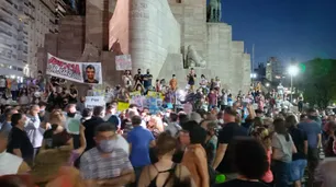 Rosario: insultos para Omar Perotti y Pablo Javkin en marcha contra la inseguridad
