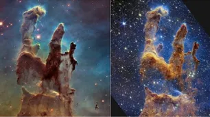 "Pilares de la Creación": así son las enigmáticas imágenes captadas por el telescopio James Webb