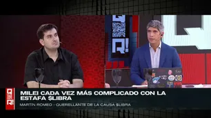 En "QR!", Martín Romeo lanzó una acusación sobre el caso $Libra: "Sabían perfectamente lo que estaban haciendo"