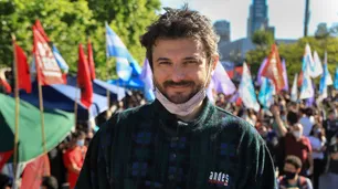 Grabois encabezó una marcha en La Rural: "Etchevehere es un usurpador profesional"