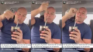 Martiniano Molina fue filmado sin cinturón de seguridad y le llovieron las críticas