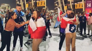 Amor en el Grupo C: un hincha argentino le pidió casamiento a su novia polaca en la previa al partido
