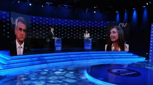 Lo que no se vio del debate de vices entre Rossi y Villarruel: ausencia de JxC, público más calmado y cábalas
