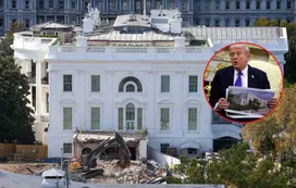 Trump demolió parte de la Casa Blanca y aumentó el costo de la obra
