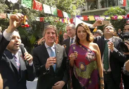 Mónica, la pareja de Boudou, en Buenos aires
