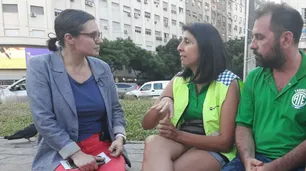 Marziotta apoyó los reclamos de los agentes de tránsito en el acampe en el Obelisco