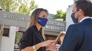 Malena Galmarini habilitó obras en la red de AYSA en ingeniero Maschwitz