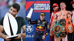 Carlos Alcaraz, Canelo Álvarez y Max Verstappen en un fin de semana de campeones