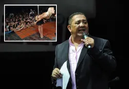 D'Elía criticó a los fondos buitre con una foto atrevida de Jésica Cirio