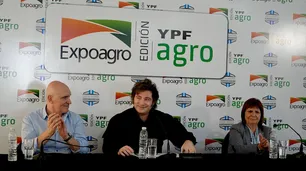 En Expoagro, Milei pidió poder fijar el superávit fiscal antes de sacar las retenciones "de una vez y para siempre"