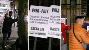 Se recalienta la interna de la UOCRA con afiches contra el Pata Medina
