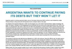 El Gobierno pide "condiciones justas" en el hipercrítico The Wall Street Journal