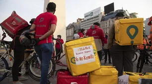 Repartidores de apps paran y marchan a Trabajo este viernes