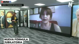 Para Tundis, "es viable" volver a ley previsional del Gobierno de Cristina