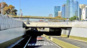 Paseo del Bajo: para ir de norte a sur, los camiones tardarán doce minutos