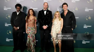 El príncipe Guillermo posó con Anitta, Kylie Minogue y Shawn Mendes durante la ceremonia del Earthshot Prize en Brasil