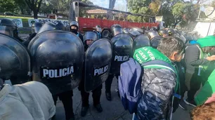 Protesta frente al INTI: incidentes en una manifestación por la reciente ola de despidos
